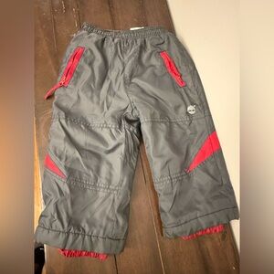 Timberland Kids Gray and Red snow pants